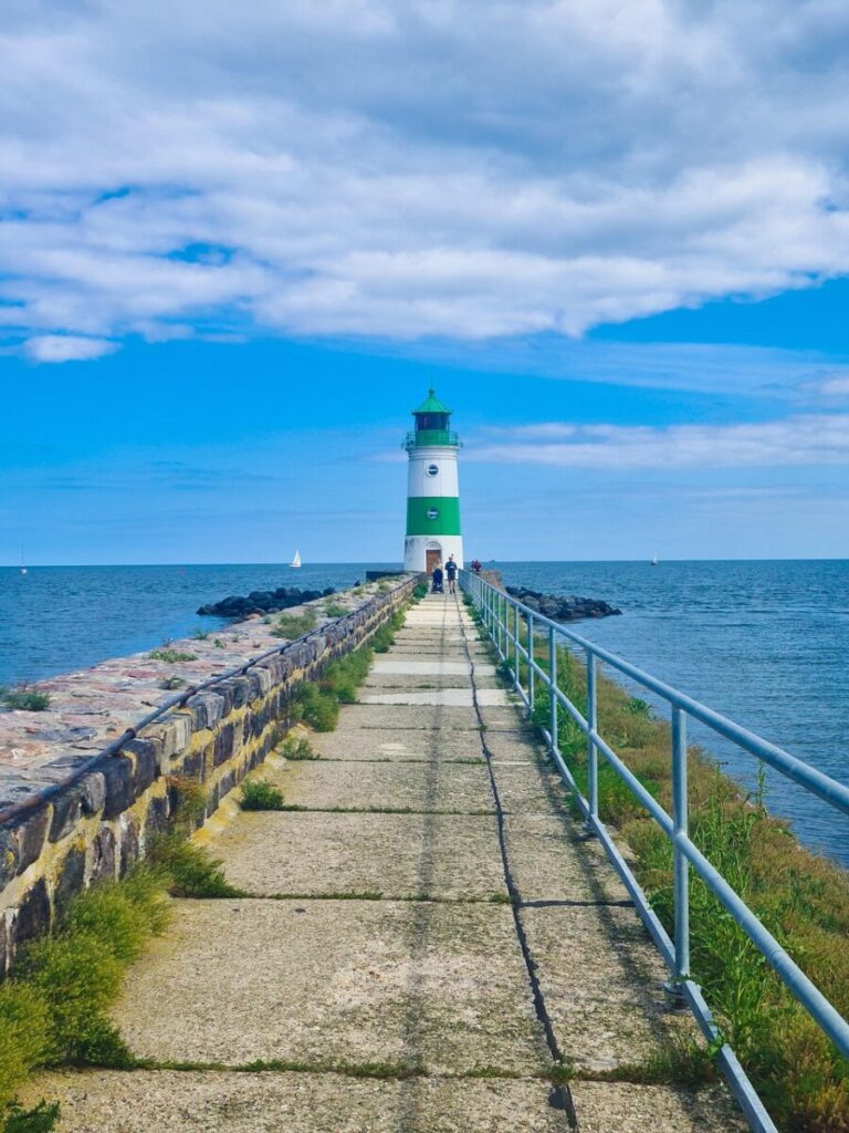 lighthouse, nature, path, sea, tower, water, horizon, sky, clouds, summer, baltic sea, schlei, kappeln, maasholm, schleswig-holstein